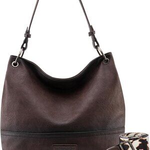 Wrangler Hobo Bags for Women Vegan Leather Top Handle Shoulder Purses and Handba